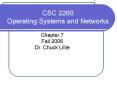 CSC 2260 Operating Systems and Networks PowerPoint PPT Presentation