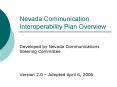Nevada Communication Interoperability Plan Overview PowerPoint PPT Presentation