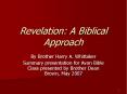 Revelation: A Biblical Approach PowerPoint PPT Presentation