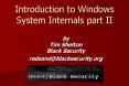 Introduction to Windows System Internals part II PowerPoint PPT Presentation