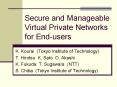 Secure and Manageable Virtual Private Networks for End-users PowerPoint PPT Presentation