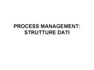 PROCESS MANAGEMENT: STRUTTURE DATI
