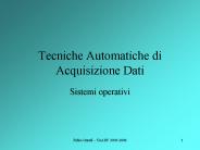 Tecniche Automatiche di Acquisizione Dati