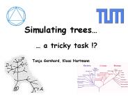 Simulating trees