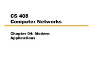 CS 408 Computer Networks
