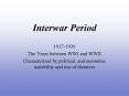 Interwar Period PowerPoint PPT Presentation