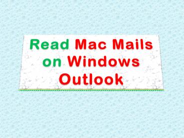 Quick Mac mail Converter