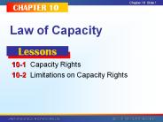 Law of Capacity