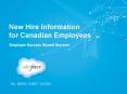 New Hire Information for Canadian Employees