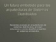 Un futuro embebido para las arquitecturas de Sistemas Distribuidos