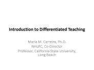 Introduction to Differentiated Teaching