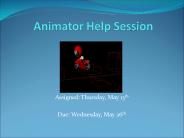 Assigned: Thursday, May 13th