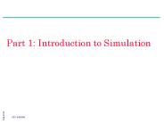 Part 1: Introduction to Simulation