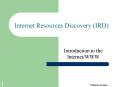 Internet Resources Discovery (IRD) PowerPoint PPT Presentation