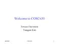 Welcome to COSC650 PowerPoint PPT Presentation