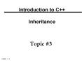 Introduction to C    Inheritance PowerPoint PPT Presentation