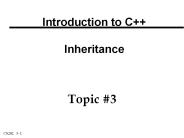 Introduction to C    Inheritance