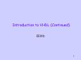 Introduction to VHDL (Continued) PowerPoint PPT Presentation