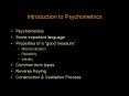 Introduction to Psychometrics PowerPoint PPT Presentation