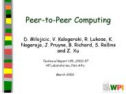 Peer-to-Peer Computing