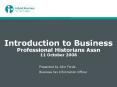 Introduction to Business PowerPoint PPT Presentation