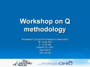 Workshop on Q methodology
