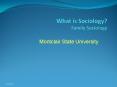 What is Sociology? Family Sociology PowerPoint PPT Presentation