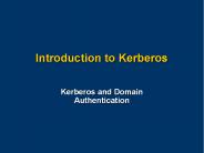 Introduction to Kerberos