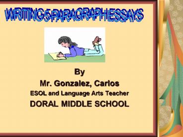 Mr. Gonzalez, Carlos