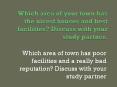 Which area of your town has the nicest houses and best facilities? Discuss with your study partner. PowerPoint PPT Presentation