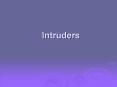 Intruders PowerPoint PPT Presentation
