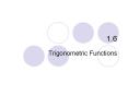 Trigonometric Functions PowerPoint PPT Presentation