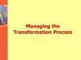 Managing the Transformation Process PowerPoint PPT Presentation