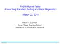 FASRI Round Table: Accounting Standard Setting and Bank Regulation  March 23, 2011 PowerPoint PPT Presentation