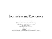Journalism and Economics