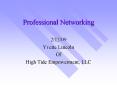 Professional Networking PowerPoint PPT Presentation