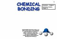 CHEMICAL BONDING