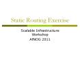 Static Routing Exercise PowerPoint PPT Presentation