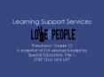 Learning Support Services PowerPoint PPT Presentation