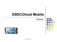 EBSCOhost Mobile