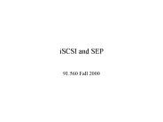 iSCSI and SEP