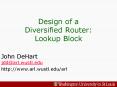 Design of a Diversified Router: Lookup Block PowerPoint PPT Presentation