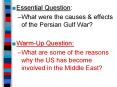 Essential Question: PowerPoint PPT Presentation