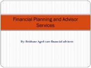 Financial Planning and advisor Services by BACFA