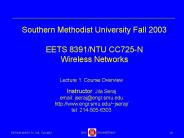 Southern Methodist University Fall 2003