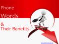 Phone Words and their benefits PowerPoint PPT Presentation