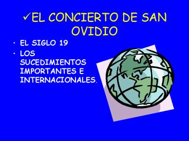 EL CONCIERTO DE SAN OVIDIO