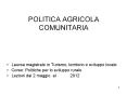POLITICA AGRICOLA COMUNITARIA PowerPoint PPT Presentation