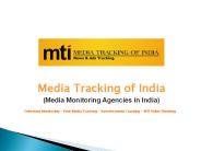 MediaTrackingofIndia : Media Monitoring Company