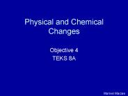 Physical and Chemical Changes